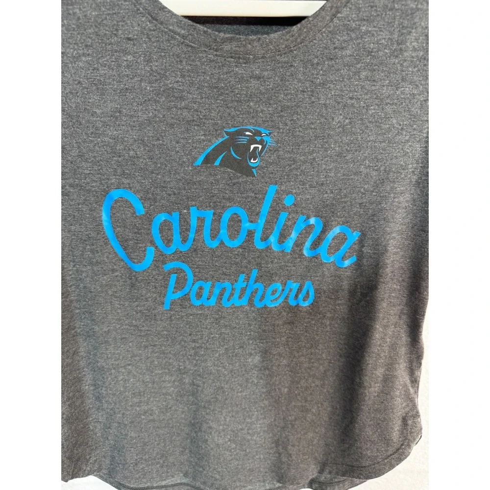 Nike T-Shirt Carolina Panthers NFL Team Apparel Women's Small Gray Football New